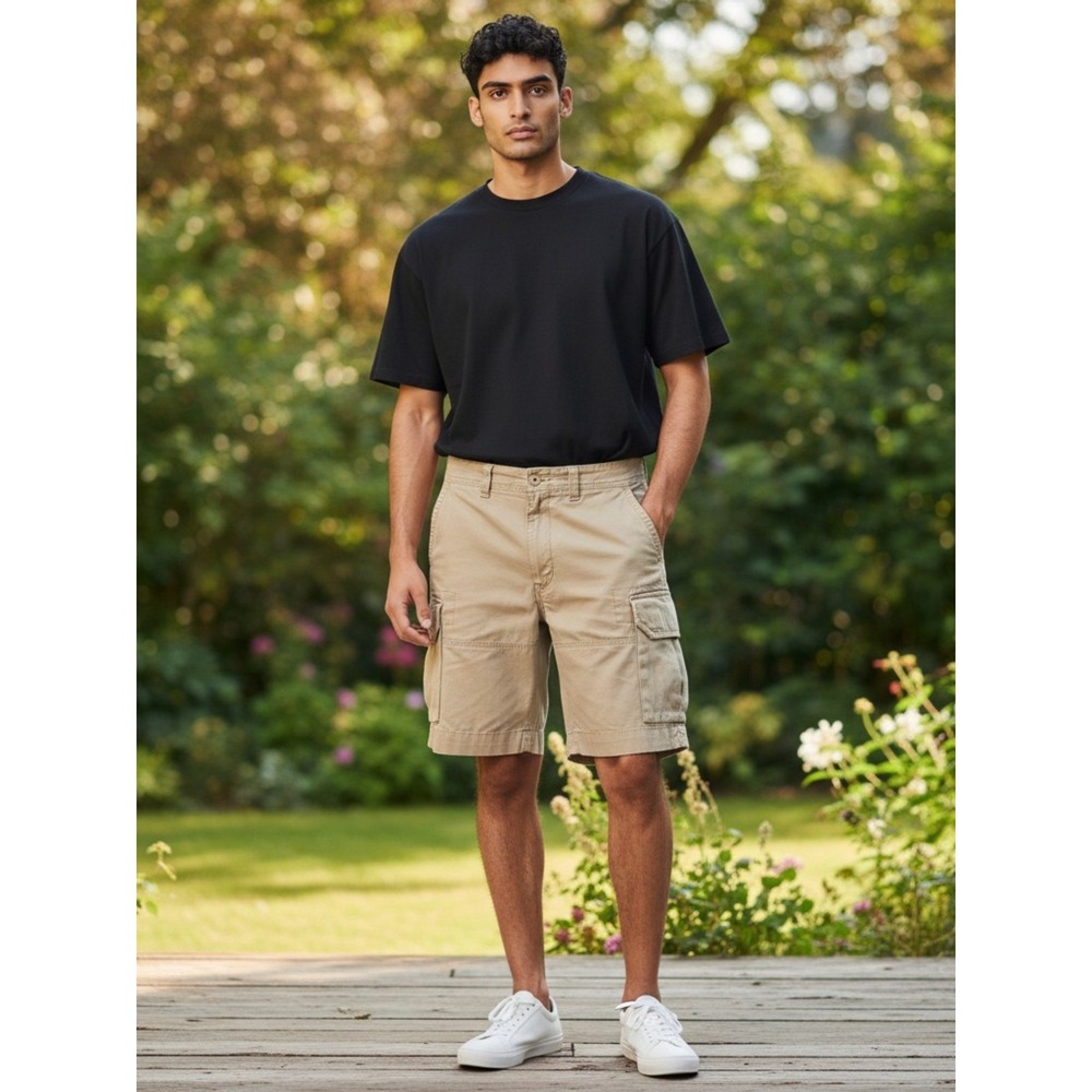 Polo Ralph Lauren Cargo Shorts Mens 36 Tan Good Utility Cotton Twill Classic